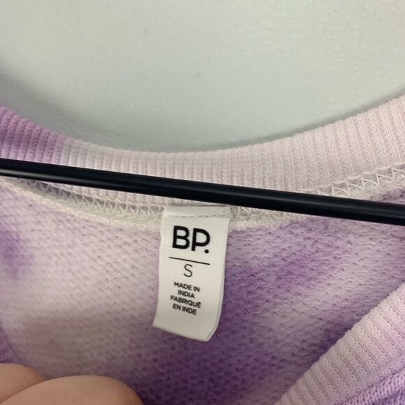 BP Purple Tie Dye Babydoll Sweatshirt S - Picture 4 of 8
